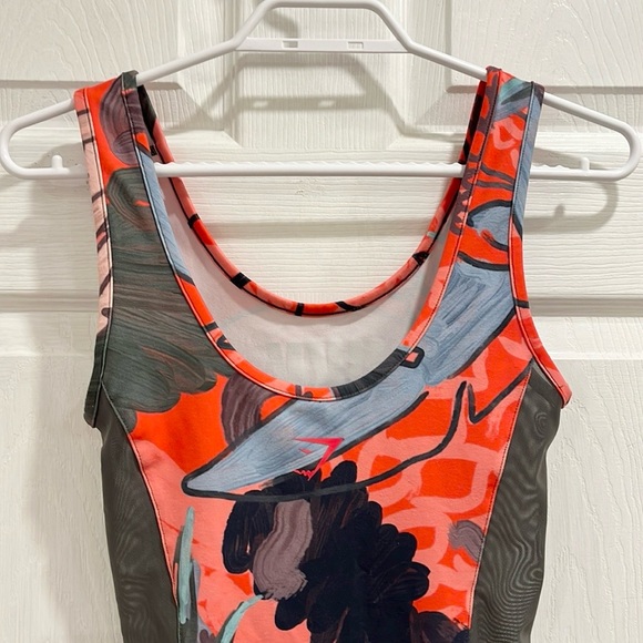 RARE Gymshark x Nikki B Printed Plunge Bodysuit - Picture 10 of 16